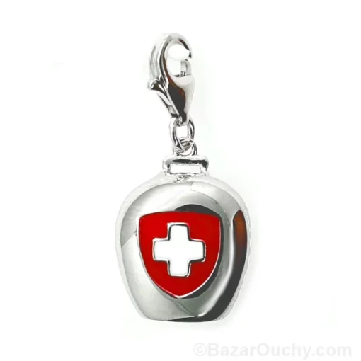 Breloque Cloche suisse (charm) en argent