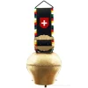 Cloche de vache suisse - Dorée - Franges