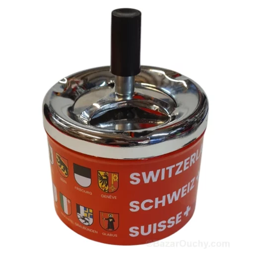 Cendrier à poussoir - Cantons suisse