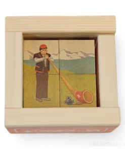 Puzzle cube en bois - 4pce - Atelier Fischer