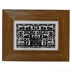 Découpage en papier suisse poya cadre tableau