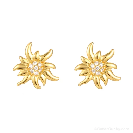 Boucle oreille argent - or