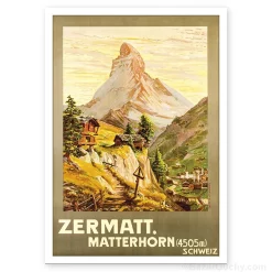 Carte Postale - Cervin - Retro Vintage