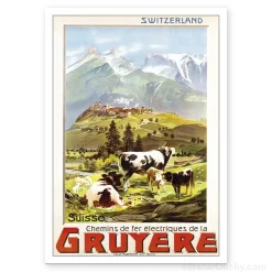 Carte Postale - Gruyere - Retro Vintage