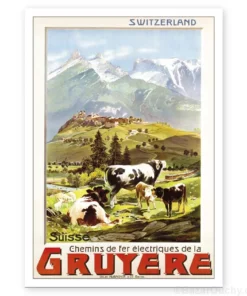 Carte Postale - Gruyere - Retro Vintage