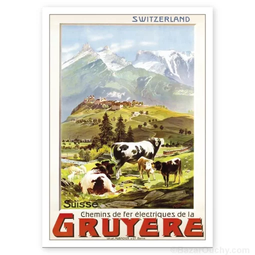 Carte Postale - Gruyere - Retro Vintage