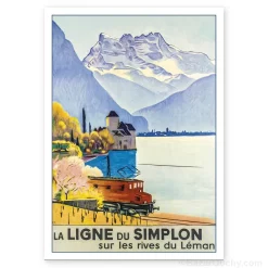 Carte Postale - Lac Leman - Retro Vintage
