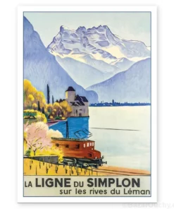Carte Postale - Lac Leman - Retro Vintage