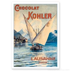 Carte Postale - Lausanne bateau Vaudoise