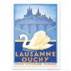 Carte Postale - Lausanne Ouchy Cygne - Vintage