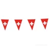 Guirlande drapeau suisse - Fanion triangulaire - 10m