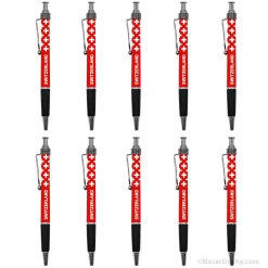 Stylo souvenir avec croix suisse - 10 pieces