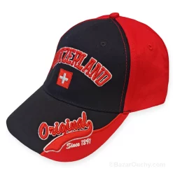 Casquette bi-color suisse