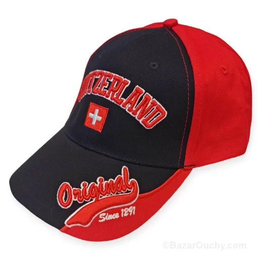 Casquette bi-color suisse
