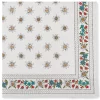 Foulard edelweiss - gentiane - rhododendron - blanc