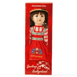 Poupée porcelaine suisse - Blonde - Boite