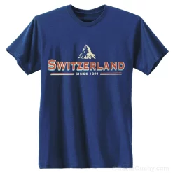 Tshirt avec montagne Suisse