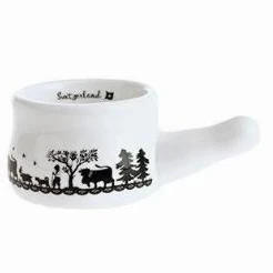 Mini caquelon à fondue poya découpage pour coup du milieu