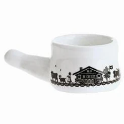 Mini caquelon à fondue poya découpage pour coup du milieu