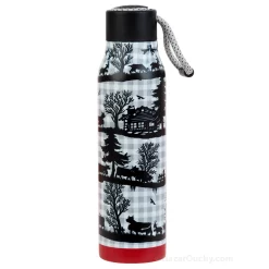 Bouteille thermo decoupage poya