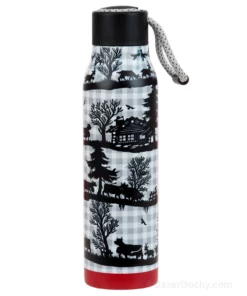 Bouteille thermo decoupage poya