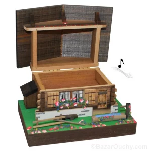 Chalet à musique suisse en bois Chalet à musique suisse