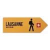 Magnet Lausanne - Jaune chemin pedestre