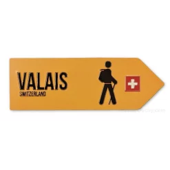 Magnet Valais - Jaune chemin pedestre