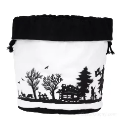 Sac a patate - Decoupage poya - Noir et blanc