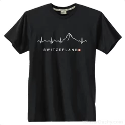Tshirt Electrocardio-cervin - Noir