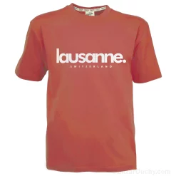 Tshirt Lausanne - Switzerland - Orange
