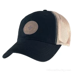 Casquette croix suisse - Noire-Brun - Trucker
