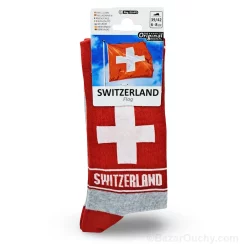 Chaussette drapeau croix suisse