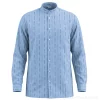 Chemise edelweiss suisse paysan - Bleue
