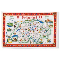 Linge torchon de cuisine carte de la suisse