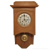 Pendule murale époque en bois - Face - 1920
