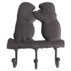 Porte manteau - Patère - Crochet marmotte en metal