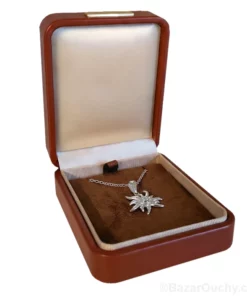 Collier Edelweiss - Or massif 9ct - Box