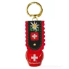 Clochette Cloche porte clé rouge croix suisse