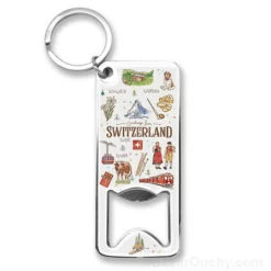 Décapsuleur porte-clé - Motifs suisse