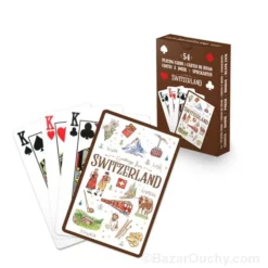 Jeu de carte a jouer 54 cartes - Theme suisse