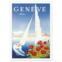 Carte Postale retro vintage - Geneve