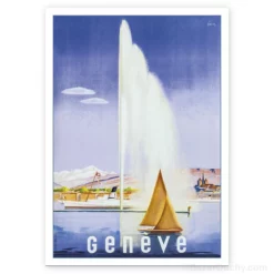 Carte Postale retro vintage - Geneve