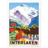 Carte Postale retro vintage - Interlaken
