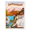 Carte Postale retro vintage - Switzerland Jura Simplon