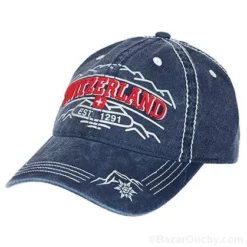 Casquette jean bleu denim - Switzerland