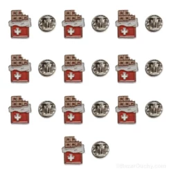 Pins chocolat suisse - 10pce