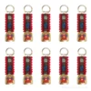 Cloche suisse porte clé - Courroie velour rouge - 10 pieces