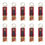 Cloche suisse porte clé - Courroie velour rouge - 10 pieces