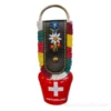 Cloche vache decoration rouge croix suisse